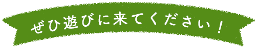 ぜひ遊びに来てください！