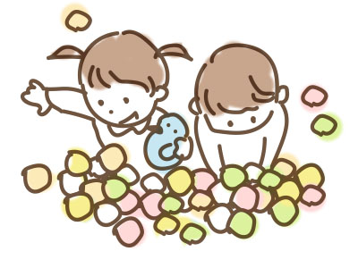 ボールプール(宝探し)